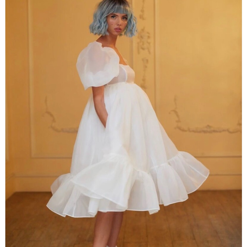 The ivory french puff dress